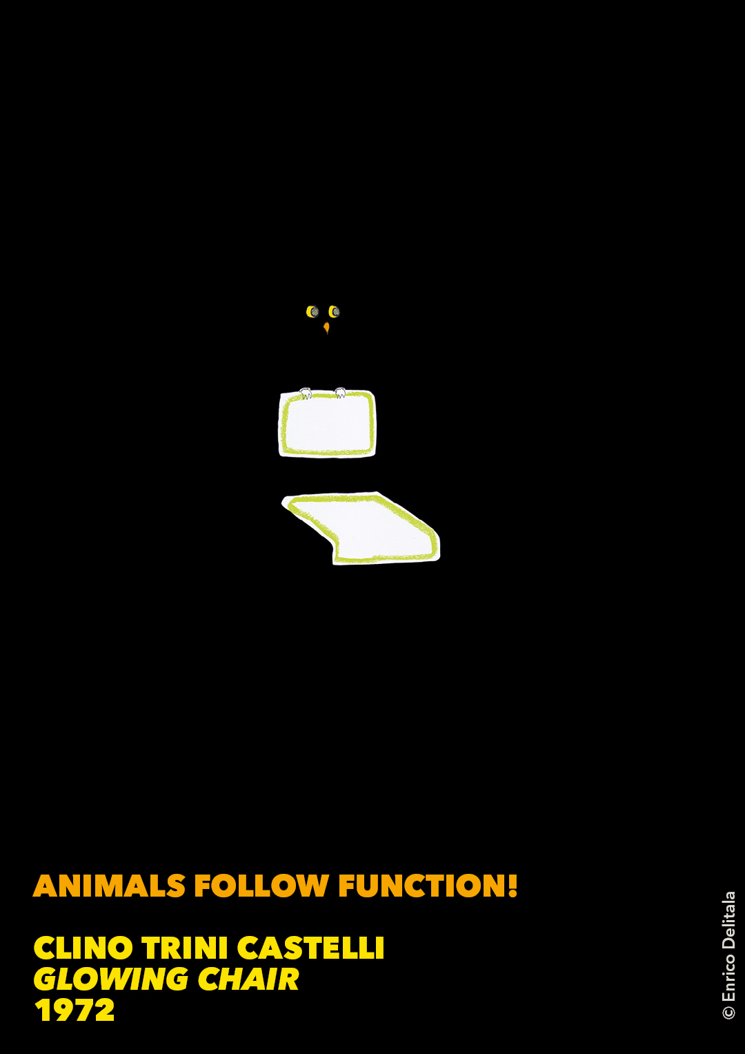 Gufo: Enrico Delitala illustrator animals follow function form follows function Clino Trini Castelli